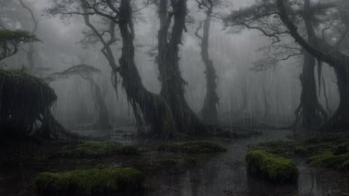 Rain Dew In The Forest