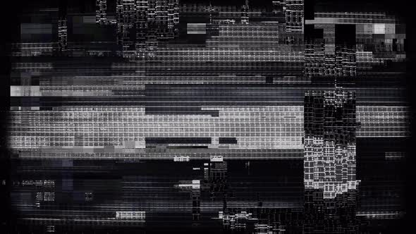 Digital Glitch Corrupted Signal Transition Overlay, Overlays Motion ...