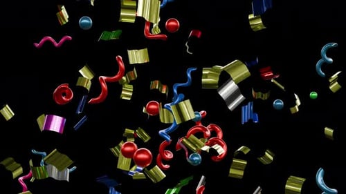 Vibrant 3D Celebration Confetti Drop