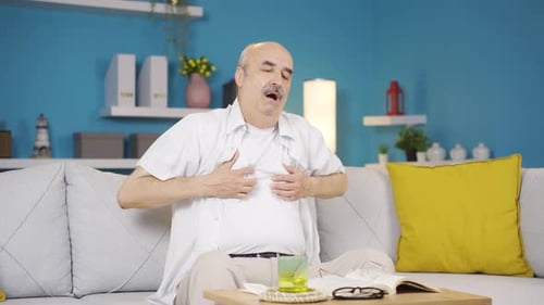 Chest tightness, heart problem.