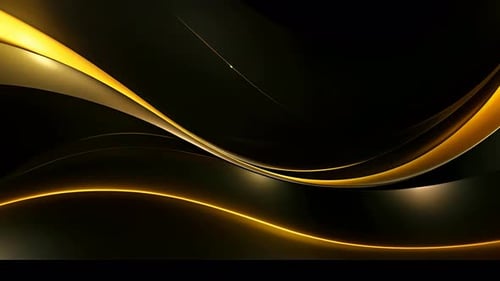Elegant Abstract Gold Lines Flowing Background Animation
