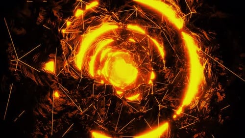 Colorful Psychedelic Tunnel Background Video