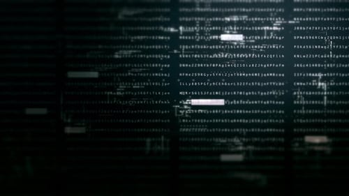 Futuristic Screen Display Data Matrix Simulation Background 10