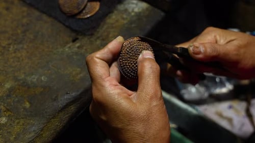 Creative Lifestyles, Traditional Handmade Precision Metal Work, Close-Up