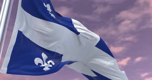 Quebec Flag Animation Minimal Corporate Video