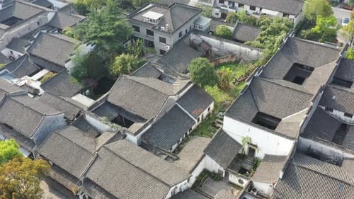 ancient chinese architecture in hangzhou city