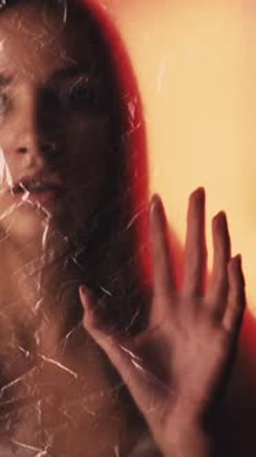 Vertical Female Uncomfortable Woman Anxiety Scared
