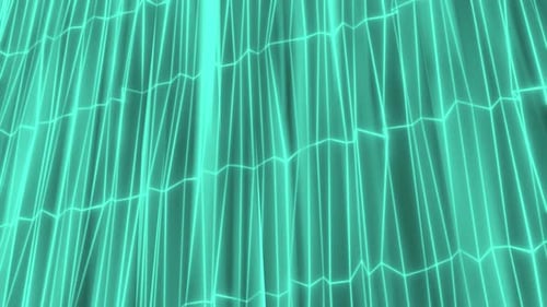 Abstract Waving Digital Grid Lines Background Loop