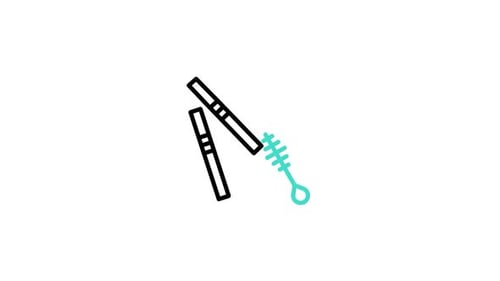 Minimalist Animation of Reusable Straws and Cleaning Brush