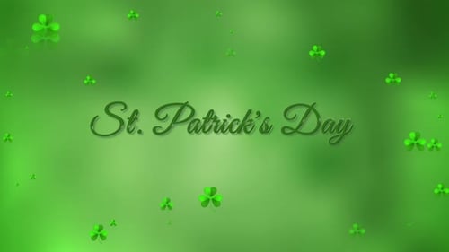St. Patrick's Day Green Shamrock Celebration Animation