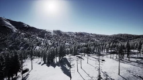 Splendide paysage alpin en hiver