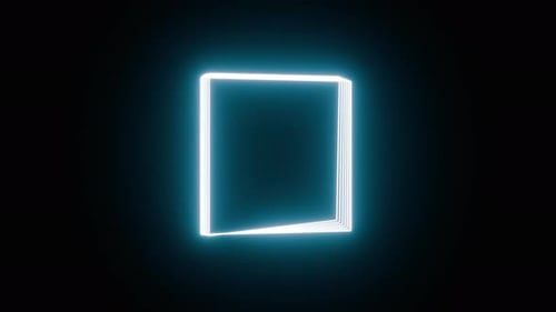 Abstract Green Squares Loop