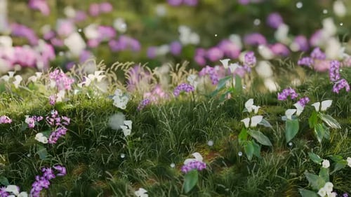 Wavy Grass 3d Loop Animation