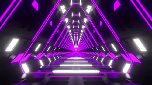 Violet Lights Tunnel Loop