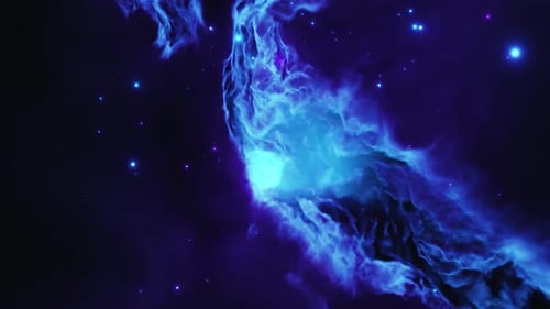 Abstract Cosmic Nebula Background Fluid Motion