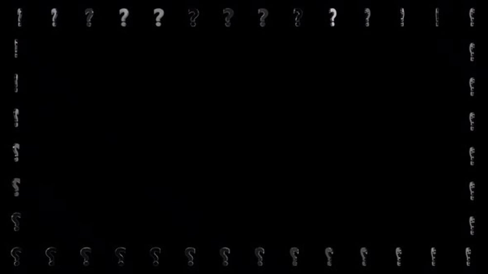 Black Question Mark Frame , Elements Motion Graphics ft. question & 3d ...