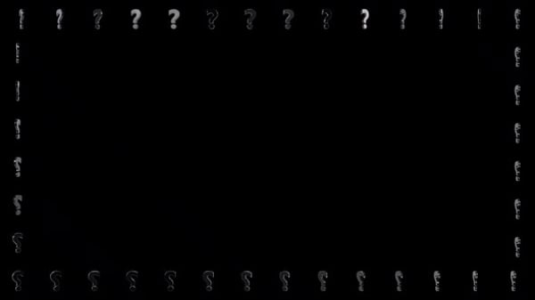 Black Question Mark Frame , Elements Motion Graphics ft. question & 3d ...