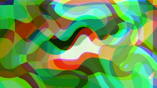 Colorful Abstract Fluid Organic Shapes Animation