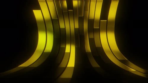 Modern Golden Bars Rising and Falling Animation
