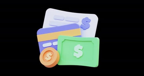 Financial Motion Graphic Footage Video