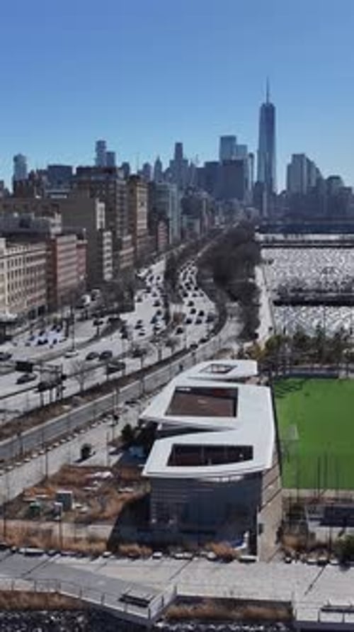 New York Skyline At Manhattan In New York United States.