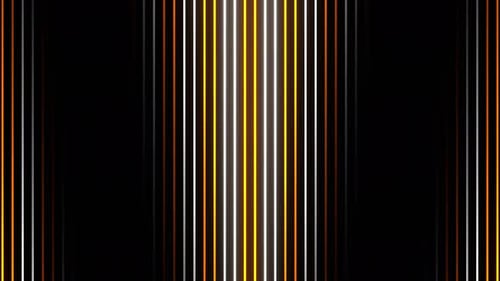 Orange And White Descending Endless Neon Lines Background Vj Loop In 4K