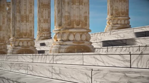 Endless Ancient Greek Temple Stairs