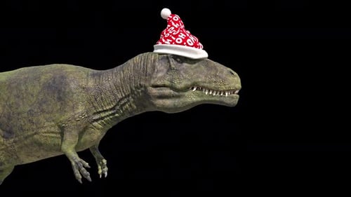 Rugissement de dinosaure de Noël