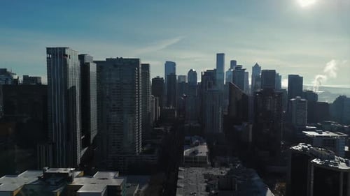 Seattle Skyline With Modern Architecture Hd