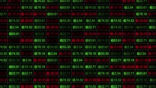 Bytecoin Sign With Digital Stock Market Numbers