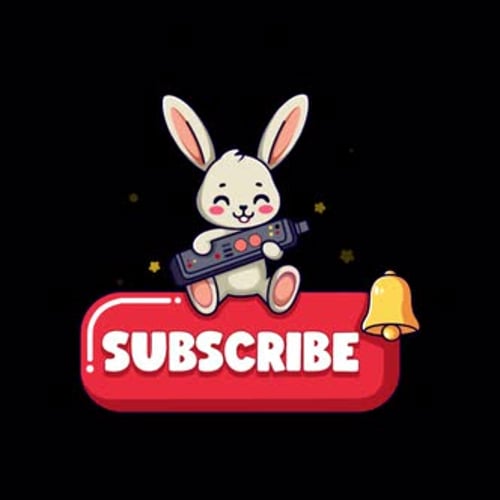 Rabbit Subscribe Animation | Liebenswerter Aufruf zum Handeln für deine Videos