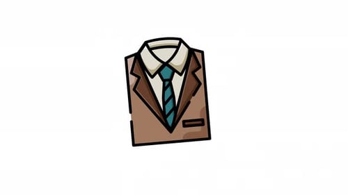 Animated Corporate Business Suit Icon