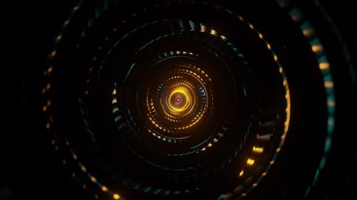 Flashing Rotating Spiral Shape Background VJ Loop