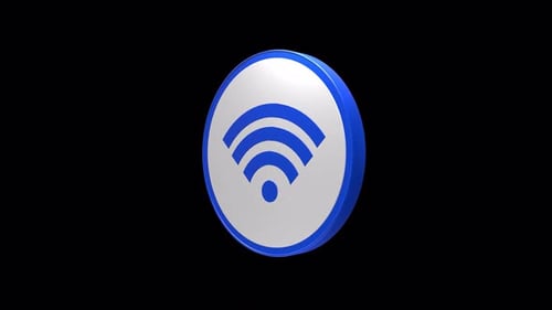 Simple Internet Access Symbol Blue