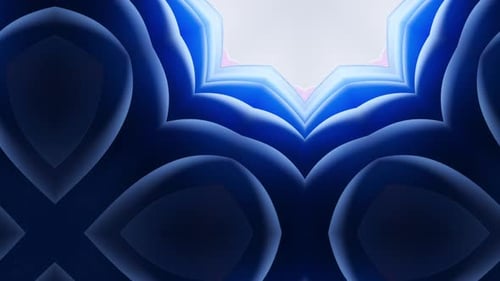 Abstract Blue Purple Organic Layered Shapes Reveal Background