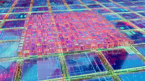 Multi Core of the Quantum Processor Integrated on the Circuit Motherboard