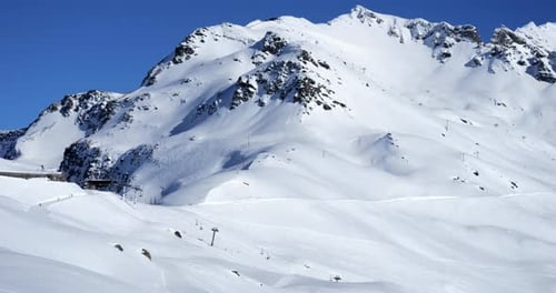 Le Fort de la Redoute en ruine. Station de ski, La Rosière, les Eucherts, département
de la Savoie, France