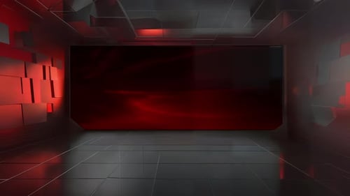 Engaging Broadcast Experience: Interactive TV Studio Set with Chroma Key