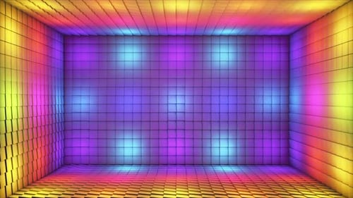 Cubos iluminados parpadeantes de alta tecnología para retransmitir Room Stage 35