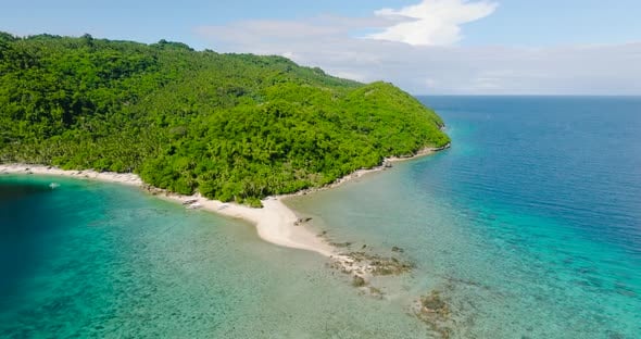 Alad Island in Romblon Philippines, Overhead Stock Footage ft. island ...