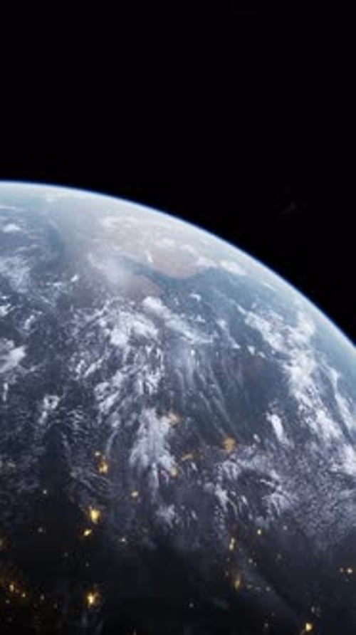 Earths Nighttime View From Space