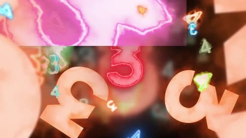 Random Numbers Fun Background Digital Rendering