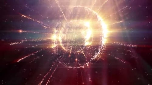 Braune Lichtlinien und kreisender Animationshintergrund