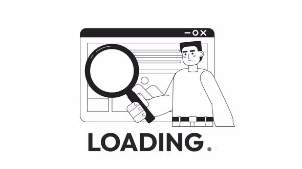 Animated Bw Debugging Tool Loader, Elements Motion Graphics ft. black ...