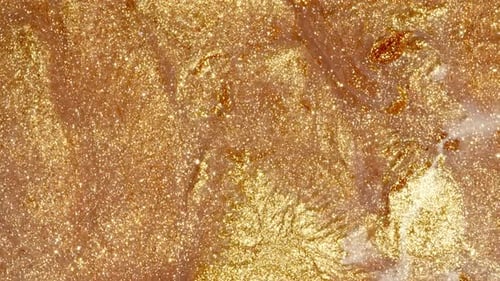 Liquid Gold Paint with Glitter Shimmer