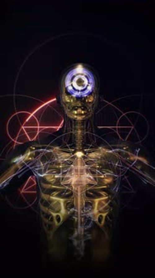 Heilige Geometrie und die Vertikale des menschlichen Körpers