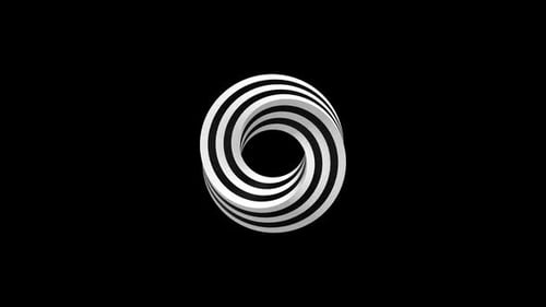 Stripe Candy Eye Pop Monochrome Circle Background Alpha