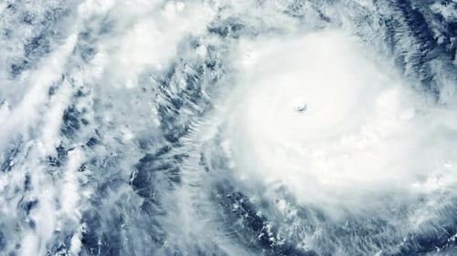 Hurricane Storm Tornado Satellite View
