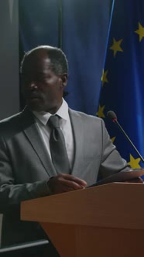 Men Giving Speeches at Political Conference