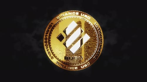 Jeu de pièces à main 3D en cryptomonnaie Stablecoin de Binance BUSD